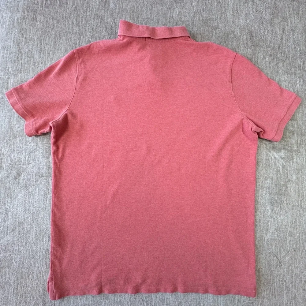 Polo Ralph Lauren Polo Shirt Mens‎ L Salmon Classic Fit Short Sleeve Preppy